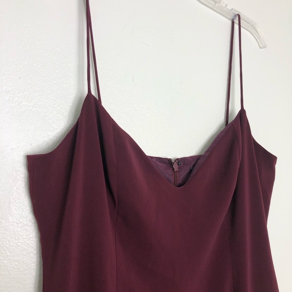 Jay Godfrey Harrah Gown Spaghetti Strap Slit Dress - Picture 6 of 16